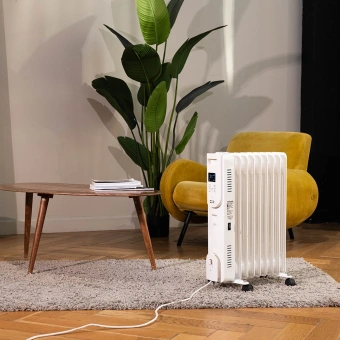 Радиатор масляный Timberk Home Intellect T-OR1507-F10E-WF 1500Вт белый - купить недорого с доставкой в интернет-магазине