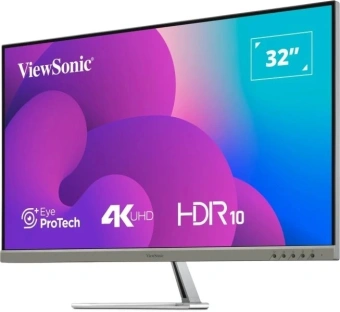 Монитор ViewSonic 31.5" VX3276-4K-MHD-2 серебристый VA LED 16:9 HDMI M/M матовая 350cd 178гр/178гр 3840x2160 60Hz DP 4K 6.9кг - купить недорого с доставкой в интернет-магазине
