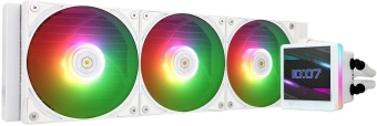 Система водяного охлаждения Thermalright Grand Vision 360 ARGB Soc-AM5/AM4/1151/1200/2066/2011/1700 белый 4-pin 29.4dB Al LCD Ret (G-VISION-360-WH-ARGB) - купить недорого с доставкой в интернет-магазине