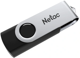 Флеш Диск Netac 128GB U505 NT03U505N-128G-20BK USB2.0 черный/серебристый - купить недорого с доставкой в интернет-магазине