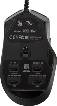 Мышь A4Tech Bloody X5 Max черный оптическая 10000dpi USB 9but - купить недорого с доставкой в интернет-магазине