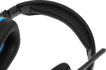 Наушники с микрофоном Logitech G431 черный/синий 2м мониторные оголовье (981-000772) - купить недорого с доставкой в интернет-магазине