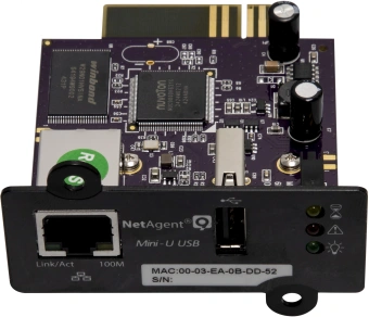 Адаптер SNMP Powercom DS807 10M/100M 1-port Internal NetAgent USB - купить недорого с доставкой в интернет-магазине