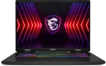 Ноутбук MSI Sword 17 HX B14VGKG-048XRU Core i9 14900HX 16Gb SSD1Tb NVIDIA GeForce RTX4070 8Gb 17" IPS QHD+ (2560x1600) без ОС grey space WiFi BT Cam (9S7-17T214-048) - купить недорого с доставкой в интернет-магазине