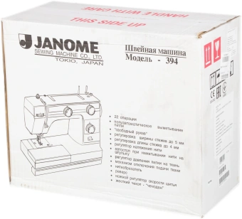Швейная машина Janome 394 белый - купить недорого с доставкой в интернет-магазине