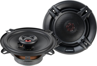 Колонки автомобильные Soundmax SM-CSI502 140Вт 90дБ 4Ом 13см (5дюйм) (ком.:2кол.) коаксиальные двухполосные - купить недорого с доставкой в интернет-магазине