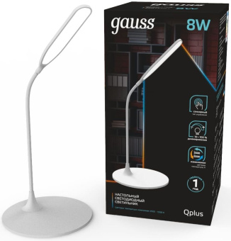 Светильник Gauss GT5021 настольный на подставке белый 8Вт - купить недорого с доставкой в интернет-магазине