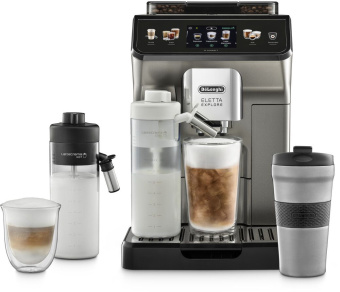 Кофемашина Delonghi ECAM450.86.T 1450Вт черный/серебристый - купить недорого с доставкой в интернет-магазине
