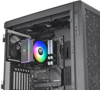 Устройство охлаждения(кулер) Thermaltake Astria 400 ARGB Soc-AM5/AM4/1200/1700/1851 черный 4-pin 26.8dB Al 230W Ret (CL-P120-CA12SW-A) - купить недорого с доставкой в интернет-магазине