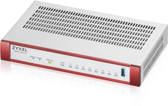 Межсетевой экран Zyxel USG Flex 100H (USGFLEX100H-EUCI02F) 10/100/1000BASE-TX компл.:набор подписок на 1 год AS/AV/CF/IDP красный - купить недорого с доставкой в интернет-магазине