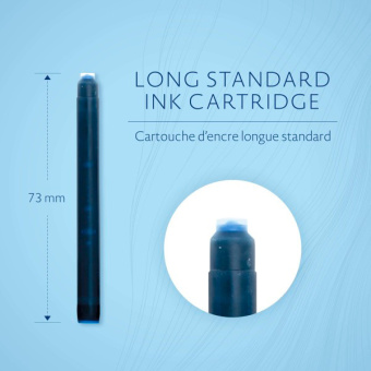 Картридж Waterman Standard (CWS0110910) Mysterious Blue чернила для ручек перьевых (8шт) - купить недорого с доставкой в интернет-магазине