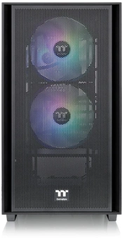 Корпус Thermaltake Versa H16 TG ARGB черный без БП mATX 11x120mm 7x140mm 2xUSB3.0 audio bott PSU - купить недорого с доставкой в интернет-магазине