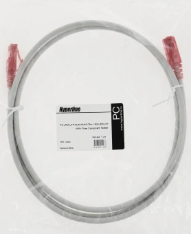 Патч-корд Hyperline PC-LPM-UTP-RJ45-RJ45-C5E-1.5M-LSZH-GY UTP RJ-45 вил.-вилка RJ-45 кат.5E 1.5м серый LSZH 24AWG - купить недорого с доставкой в интернет-магазине