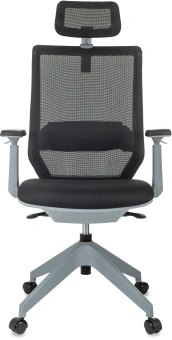 Кресло эргономичное Бюрократ MC-G611NL-H черный Elastic-102 с подголов. крестов.4-луч. пластик пластик серый - купить недорого с доставкой в интернет-магазине