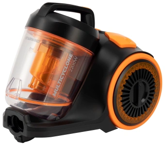 Пылесос Starwind SCV2285 2200Вт черный/оранжевый - купить недорого с доставкой в интернет-магазине