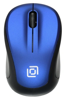 Мышь Оклик 665MW черный/синий оптическая 1600dpi беспров. USB для ноутбука 3but (1025132) - купить недорого с доставкой в интернет-магазине