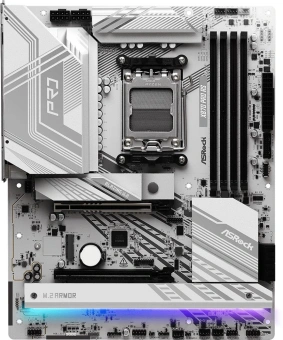 Материнская плата Asrock X870 PRO RS Socket AM5 AMD X870 4xDDR5 ATX AC`97 8ch(7.1) 2.5Gg RAID+HDMI - купить недорого с доставкой в интернет-магазине