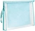 Папка на молнии ZIP Deli PP109BLUE A4 ЭВА прозрачный внутр. цвет молнии голубой 2 внутр. кармана