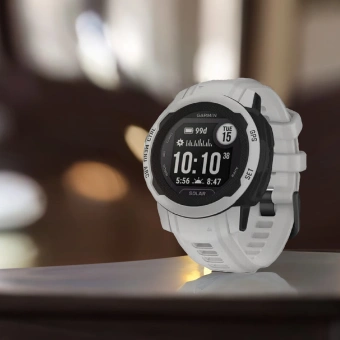 Смарт-часы Garmin Instinct 2 Solar 40мм 0.9" AMOLED корп.черный/серый рем.серый (010-02564-01) - купить недорого с доставкой в интернет-магазине