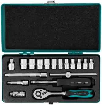 Набор инструментов Stels 13573 18 предметов (жесткий кейс) - купить недорого с доставкой в интернет-магазине