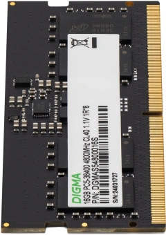 Память DDR5 16GB 4800MHz Digma DGMAS54800016S RTL PC5-38400 CL40 SO-DIMM 262-pin 1.1В single rank Ret - купить недорого с доставкой в интернет-магазине