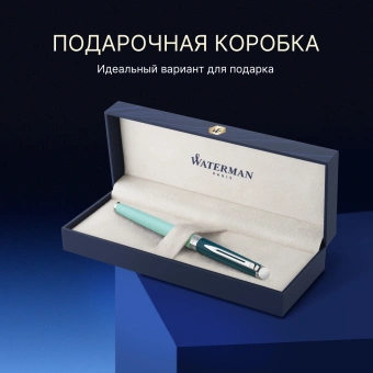 Ручка роллер Waterman Hemisphere Colour Blocking (2190124) Green CT F черн. черн. подар.кор. - купить недорого с доставкой в интернет-магазине