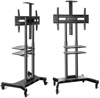 Подставка для телевизора Onkron TS1881 черный 50"-86" макс.105.9кг напольный мобильный - купить недорого с доставкой в интернет-магазине