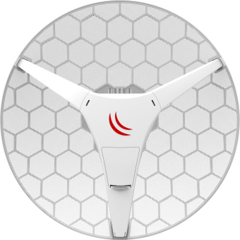 Повторитель беспроводного сигнала MikroTik Wireless Wire Dish (RBLHGG-60ADKIT) 10/100/1000 белый (упак.:2шт) - купить недорого с доставкой в интернет-магазине