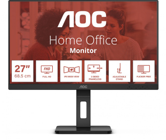 Монитор AOC 24" 24E3QAF черный IPS LED 16:9 HDMI M/M матовая HAS Piv 300cd 178гр/178гр 1920x1080 75Hz VGA DP FHD 4.45кг - купить недорого с доставкой в интернет-магазине