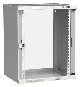 Шкаф коммутационный ITK Linea WE (LWE3-15U64-GF) настенный 15U 600x450мм пер.дв.стекл 50кг серый 400мм 200град. 715мм IP20 сталь - купить недорого с доставкой в интернет-магазине
