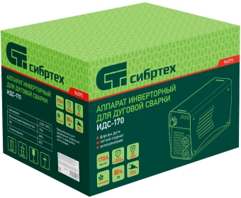 Сварочный аппарат Сибртех ИДС-170 инвертор ММА DC 6.2кВт - купить недорого с доставкой в интернет-магазине