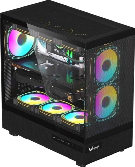 Корпус Formula Crystal Z8 Floe черный без БП ATX 3x120mm 5x140mm 1xUSB2.0 1xUSB3.0 1xUSB3.1 audio bott PSU - купить недорого с доставкой в интернет-магазине