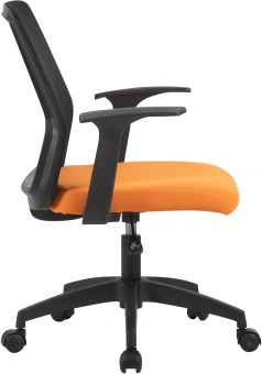 Кресло Cactus CS-MC222-BKOR черный сиденье оранжевый сетка/ткань низк.спин. крестов. пластик пластик черный - купить недорого с доставкой в интернет-магазине