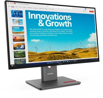Монитор Lenovo 23.8" ThinkVision P24qd-40 черный IPS LED 16:9 HDMI матовая HAS Piv 300cd 178гр/178гр 2560x1440 120Hz DP QHD USB 5.6кг - купить недорого с доставкой в интернет-магазине