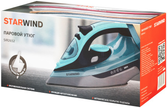 Утюг Starwind SIR2652 2600Вт бирюзовый/черный - купить недорого с доставкой в интернет-магазине