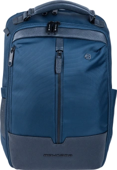 Рюкзак мужской Piquadro Marcel CA6823W138/BLU синий ткань/натур.кожа - купить недорого с доставкой в интернет-магазине