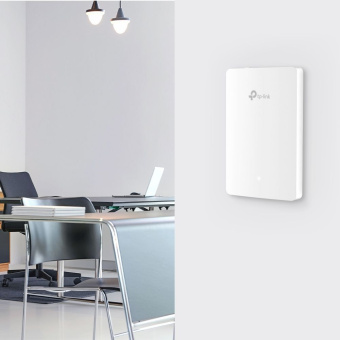 Точка доступа TP-Link EAP615-Wall AX1800 10/100/1000BASE-TX белый - купить недорого с доставкой в интернет-магазине