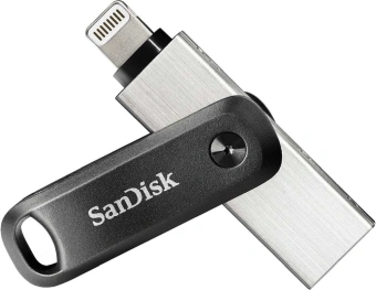 Флеш Диск Sandisk 64GB iXpand Go SDIX60N-064G-GN6NN USB3.0 черный/серебристый - купить недорого с доставкой в интернет-магазине