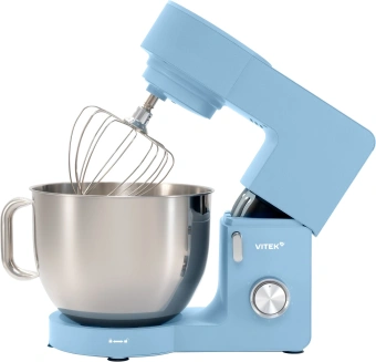 Миксер планетарный Vitek VT-PM0555 2200Вт голубой - купить недорого с доставкой в интернет-магазине