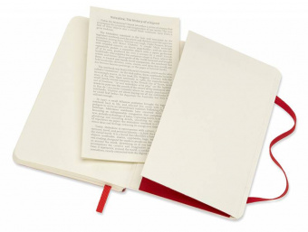 Блокнот Moleskine CLASSIC SOFT QP611F2 Pocket 90x140мм 192стр. линейка мягкая обложка красный - купить недорого с доставкой в интернет-магазине