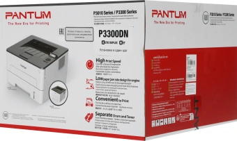 Принтер лазерный Pantum P3300DN A4 Duplex Net белый - купить недорого с доставкой в интернет-магазине