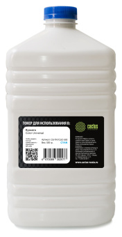 Тонер Cactus CS-TKYCUC-500 голубой флакон 500гр. для принтера Kyocera Color Universal TK-5хх/5270/8xx/8115/8305 - купить недорого с доставкой в интернет-магазине