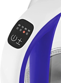 Чайник электрический Kitfort КТ-6140-1 1.7л. 2200Вт белый/фиолетовый корпус: стекло/пластик - купить недорого с доставкой в интернет-магазине