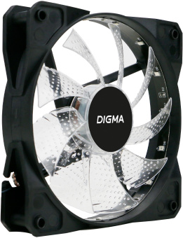 Вентилятор для корпуса Digma DFAN-FRGB2 RGB 120х120x25 черный 3-pin 4-pin (Molex) 23дБ (упак.:1шт) Ret - купить недорого с доставкой в интернет-магазине