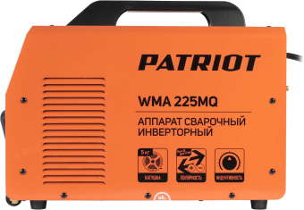 Сварочный полуавтомат Patriot WMA 225MQ инвертор MIG-MAG/ММА 9.4кВт - купить недорого с доставкой в интернет-магазине