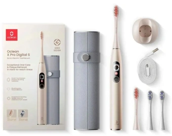 Зубная щетка электрическая Oclean X Pro Digital Set Y2076 золотистый - купить недорого с доставкой в интернет-магазине