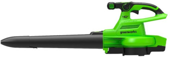 Воздуходувка-пылесос Greenworks GD40BV пит.:от аккум. зеленый/черный - купить недорого с доставкой в интернет-магазине