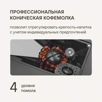 Кофемашина Rondell RDE-1108 1350Вт черный/серебристый - купить недорого с доставкой в интернет-магазине