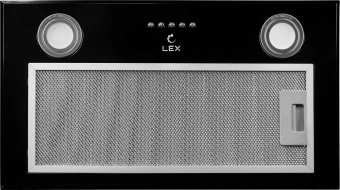 Вытяжка встраиваемая Lex GS Bloc P 600 BL черный управление: кнопочное (1 мотор) - купить недорого с доставкой в интернет-магазине