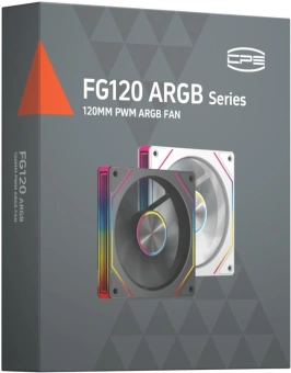 Вентилятор для корпуса PcCooler FG120 ARGB 120х120x25 черный 4-pin 28.4дБ (FG120 ARGB BK) Ret - купить недорого с доставкой в интернет-магазине